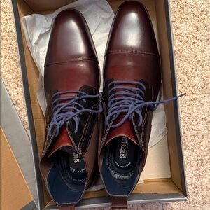 Stacy Adams Men's Dark Burgundy Oxfords